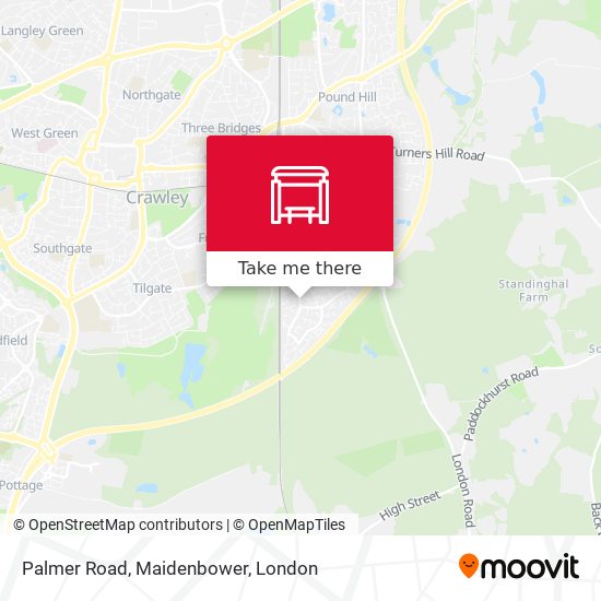 Palmer Road, Maidenbower map