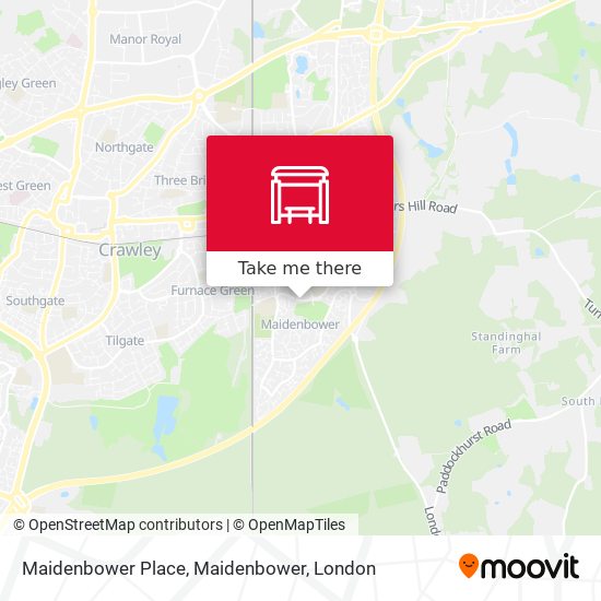 Maidenbower Place, Maidenbower map