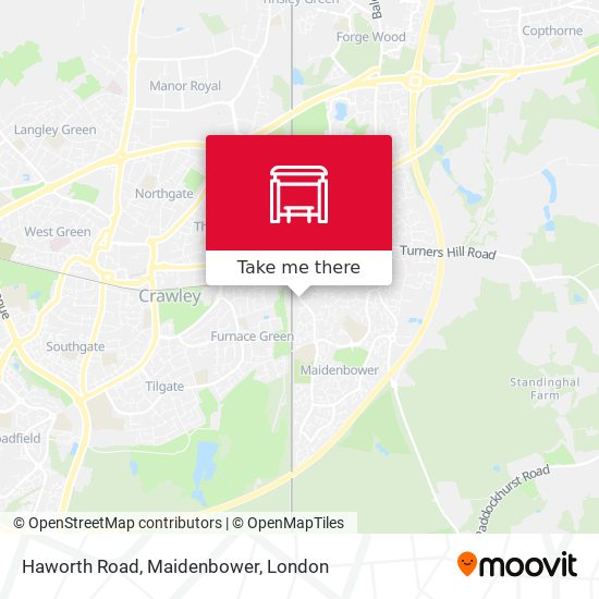Haworth Road, Maidenbower map