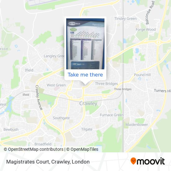 Magistrates Court, Crawley map