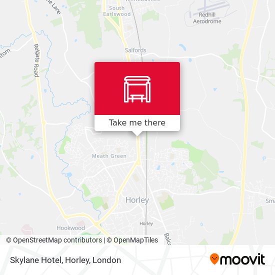 Skylane Hotel, Horley map