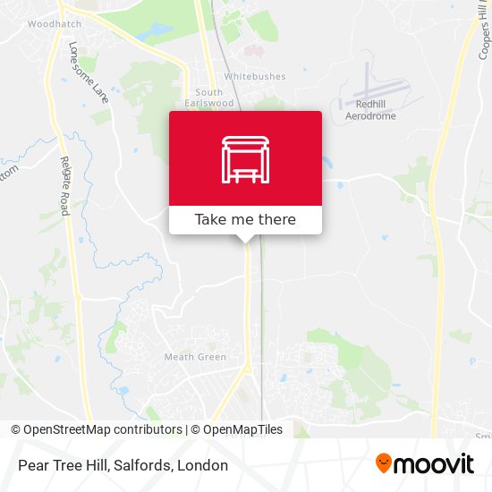 Pear Tree Hill, Salfords map