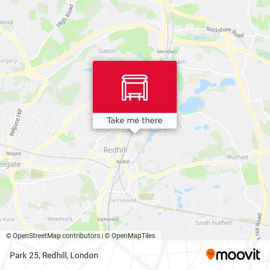 Park 25, Redhill map