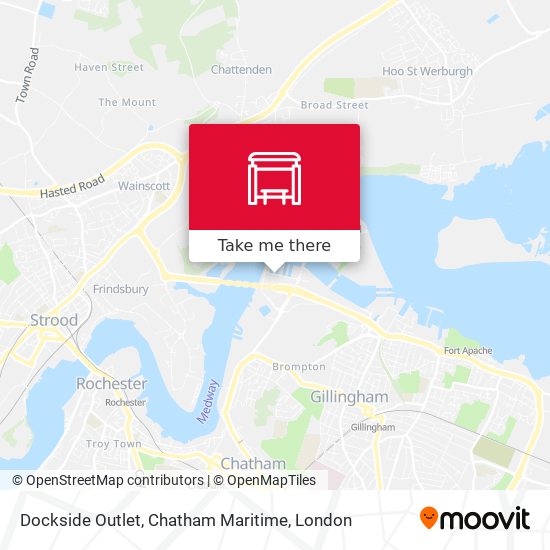Dockside Outlet, Chatham Maritime map