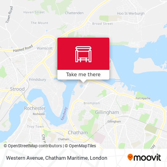 Western Avenue, Chatham Maritime map
