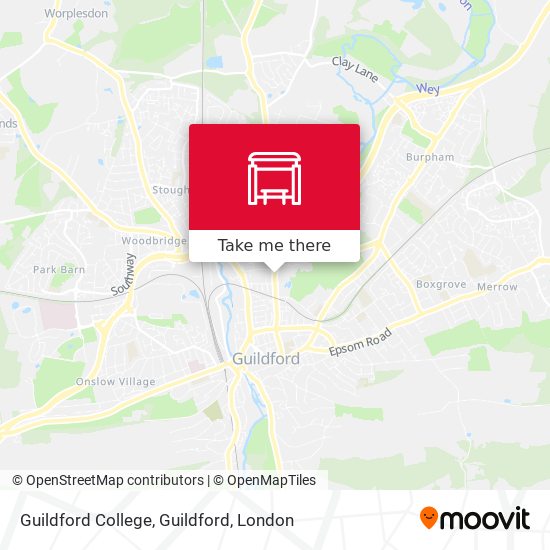 Guildford College, Guildford map