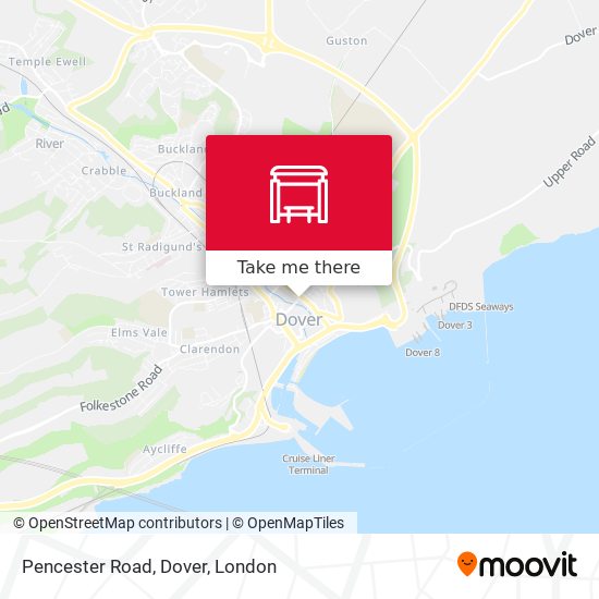 Pencester Road, Dover map
