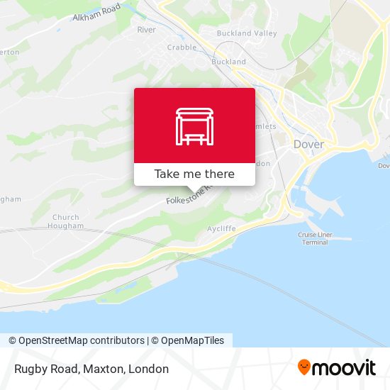 Rugby Road, Maxton map