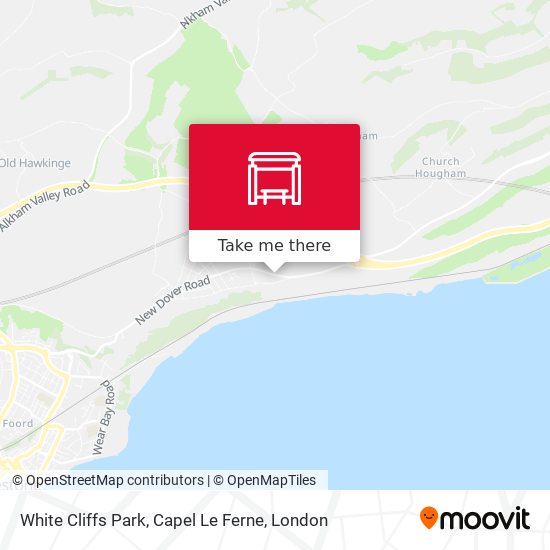 White Cliffs Park, Capel Le Ferne map