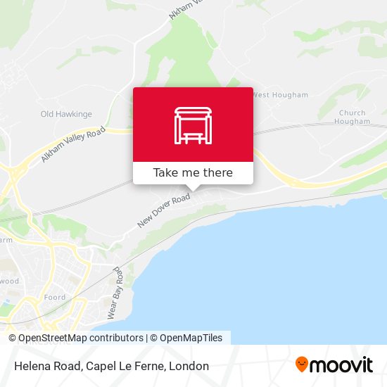 Helena Road, Capel Le Ferne map