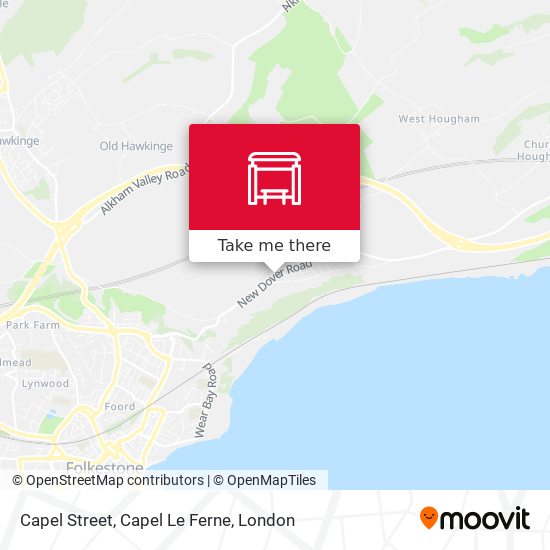 Capel Street, Capel Le Ferne map