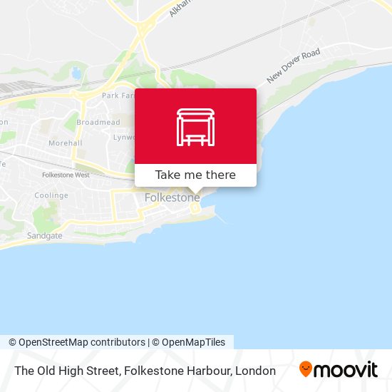 The Old High Street, Folkestone Harbour map