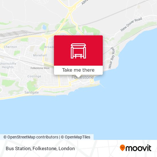 Bus Station, Folkestone map