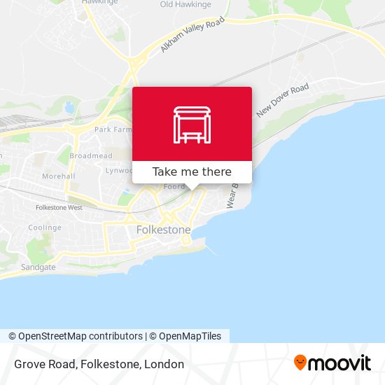 Grove Road, Folkestone map