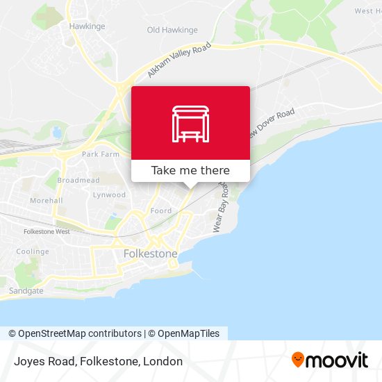 Joyes Road, Folkestone map