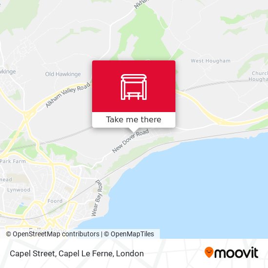 Capel Street, Capel Le Ferne map