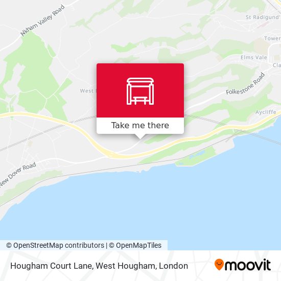 Hougham Court Lane, West Hougham map