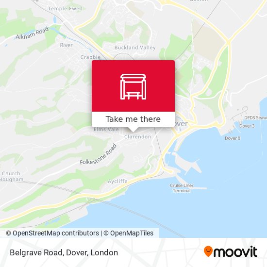 Belgrave Road, Dover map