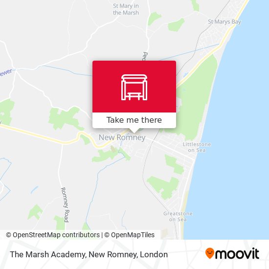 The Marsh Academy, New Romney map