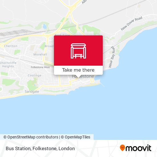 Bus Station, Folkestone map
