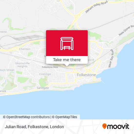 Julian Road, Folkestone map