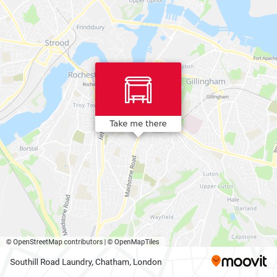 Southill Road Laundry, Chatham map