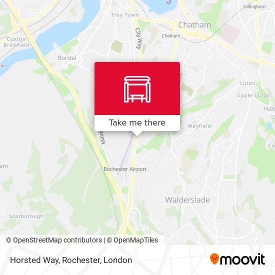 Horsted Way, Rochester map