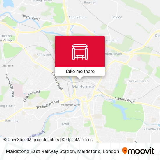 Maidstone East Railway Station, Maidstone map