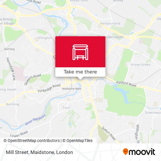 Mill Street, Maidstone map