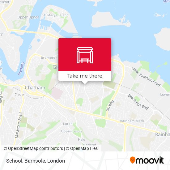 School, Barnsole map