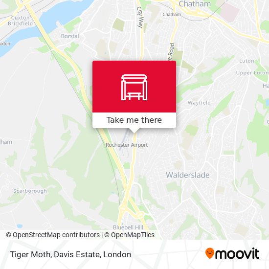 Tiger Moth, Davis Estate map