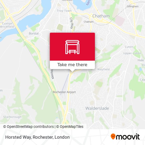 Horsted Way, Rochester map