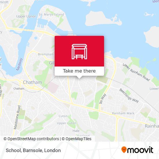 School, Barnsole map