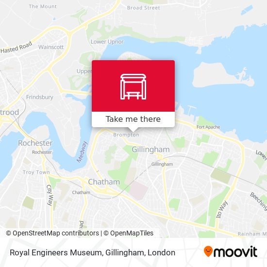 Royal Engineers Museum, Gillingham map