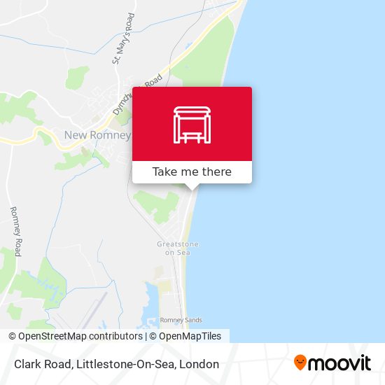 Clark Road, Littlestone-On-Sea map
