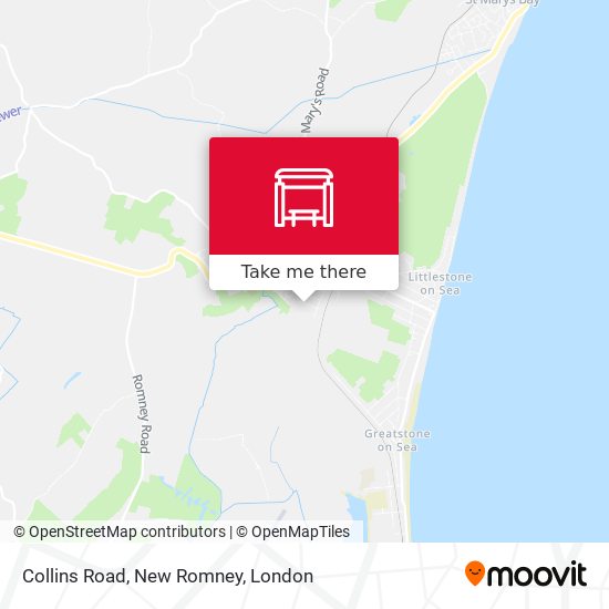 Collins Road, New Romney map
