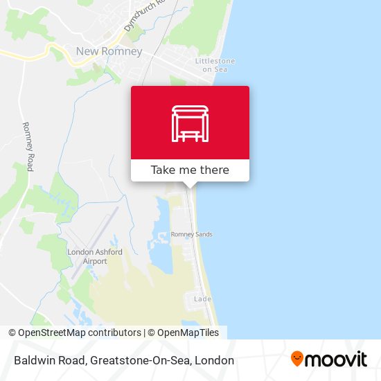 Baldwin Road, Greatstone-On-Sea map