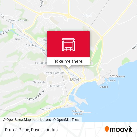 Dofras Place, Dover map