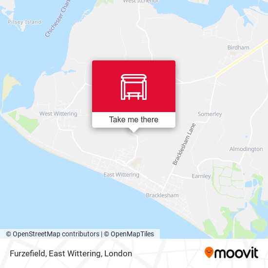 Furzefield, East Wittering map