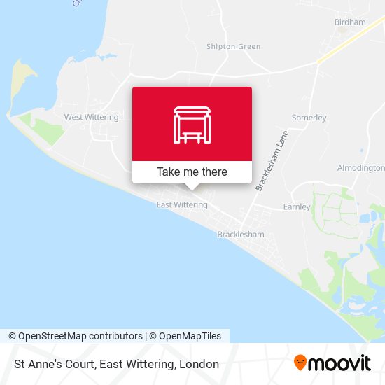 St Anne's Court, East Wittering map