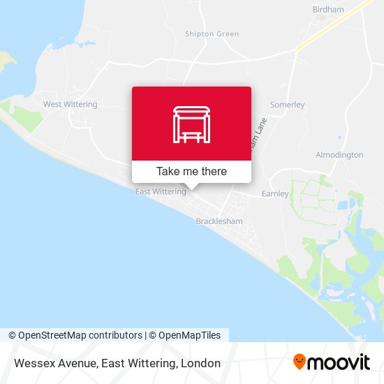 Wessex Avenue, East Wittering map