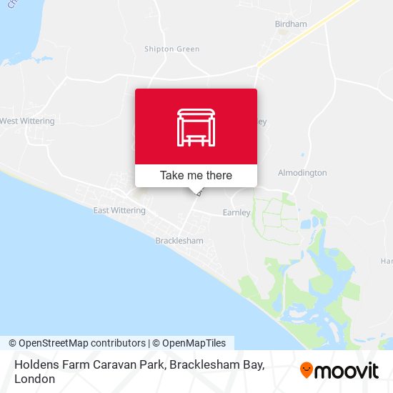 Holdens Farm Caravan Park, Bracklesham Bay map