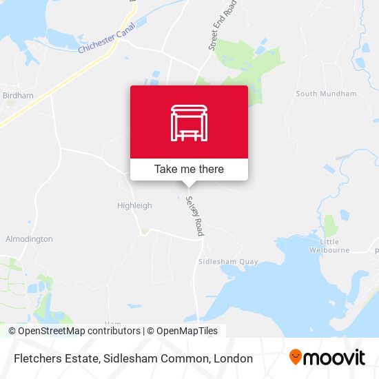 Fletchers Estate, Sidlesham Common map