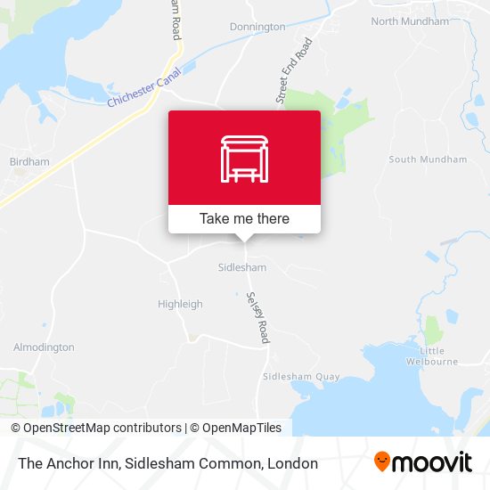 The Anchor Inn, Sidlesham Common map