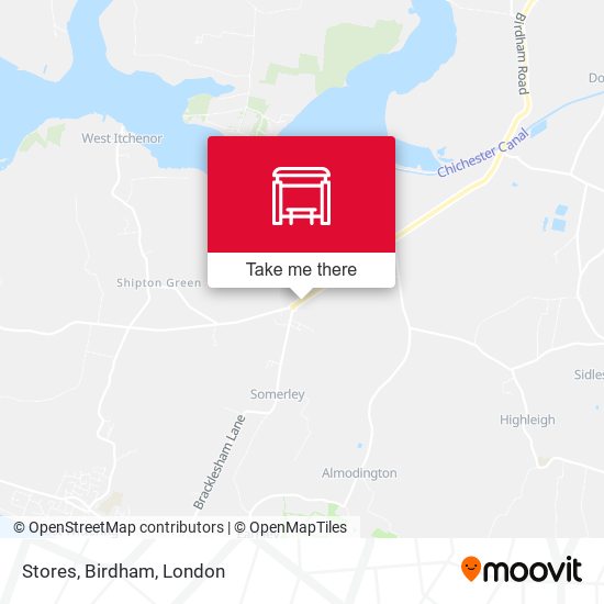 Stores, Birdham map