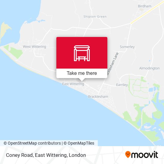 Coney Road, East Wittering map