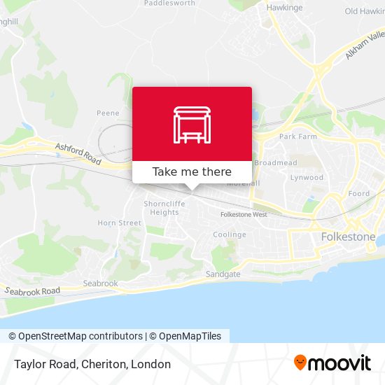Taylor Road, Cheriton map