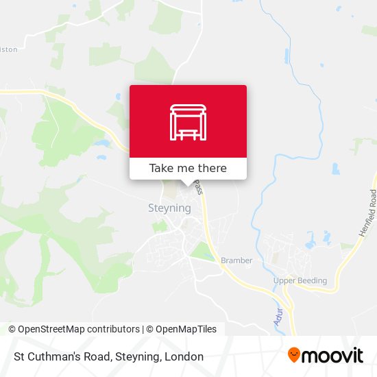 St Cuthman's Road, Steyning map