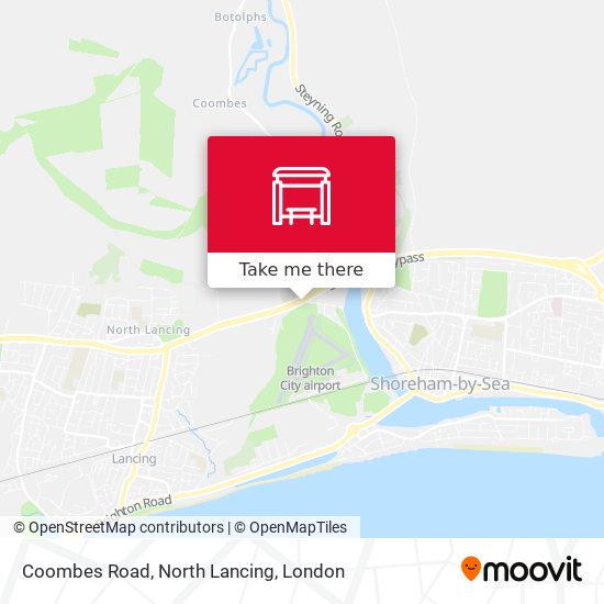 Coombes Road, North Lancing map