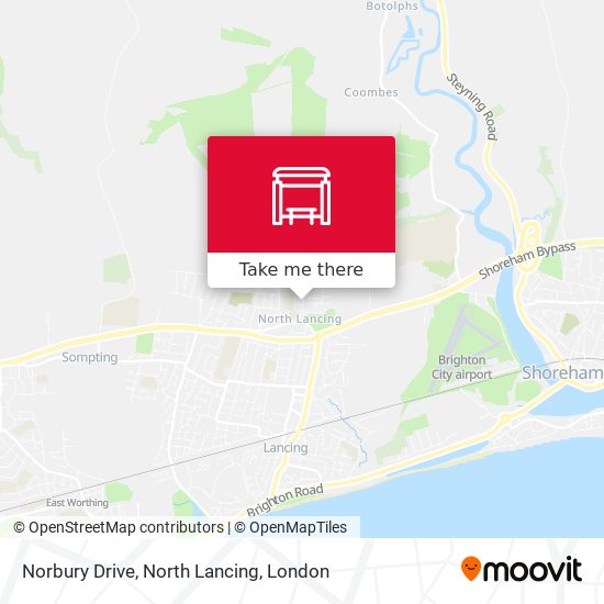 Norbury Drive, North Lancing map